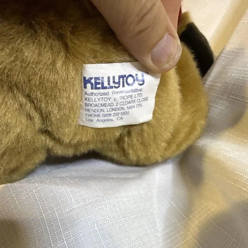 Vintage Kellytoy Christmas Joy Dog Plush 10